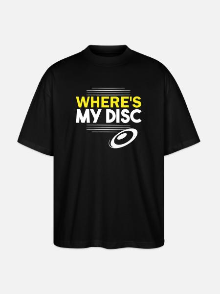 Where's my disc? - Stanley/Stella Oversized Unisex Organic T-shirt Blaster 2.0 - black