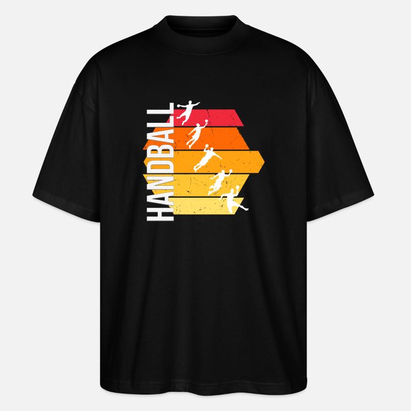 Handball - Stanley/Stella Oversized Unisex Bio T-Shirt Blaster 2.0 - Schwarz