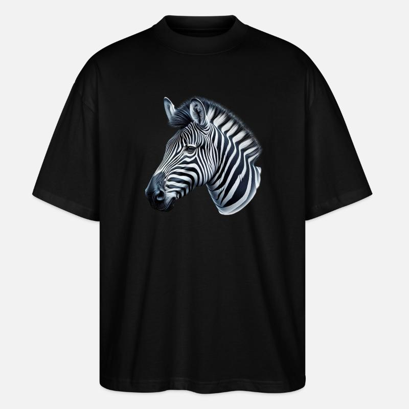 Zèbre - T-shirt bio Blaster 2.0 coupe oversize Stanley/Stella Unisexe - noir