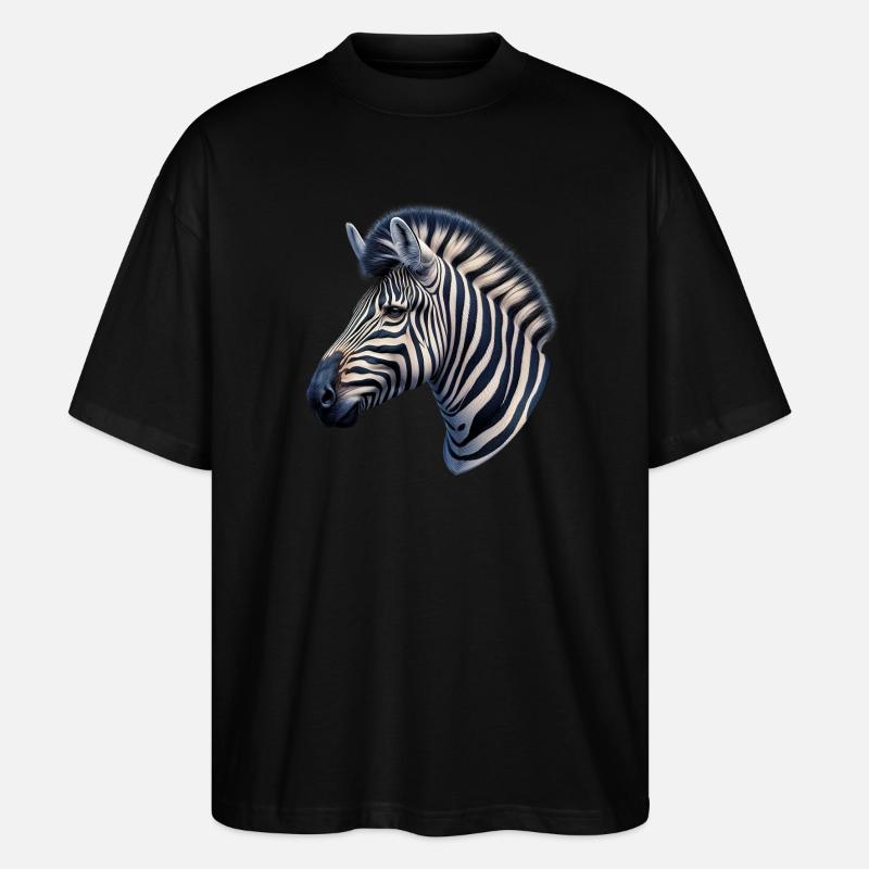 Zebra - Stanley/Stella Oversized Unisex Bio T-Shirt Blaster 2.0 - Schwarz