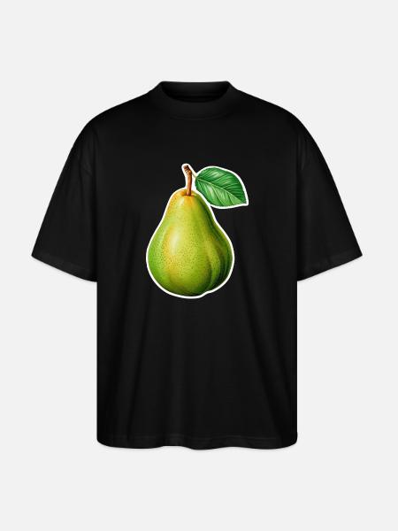 Illustrazione di pere – Stile da giardino vintage - Maglietta articolo ecologico Unisex vestibilità oversize Stanley/Stella Blaster 2.0 - nero