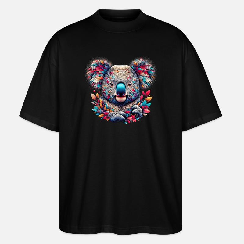 Koala - Stanley/Stella Oversized Unisex Bio T-Shirt Blaster 2.0 - Schwarz