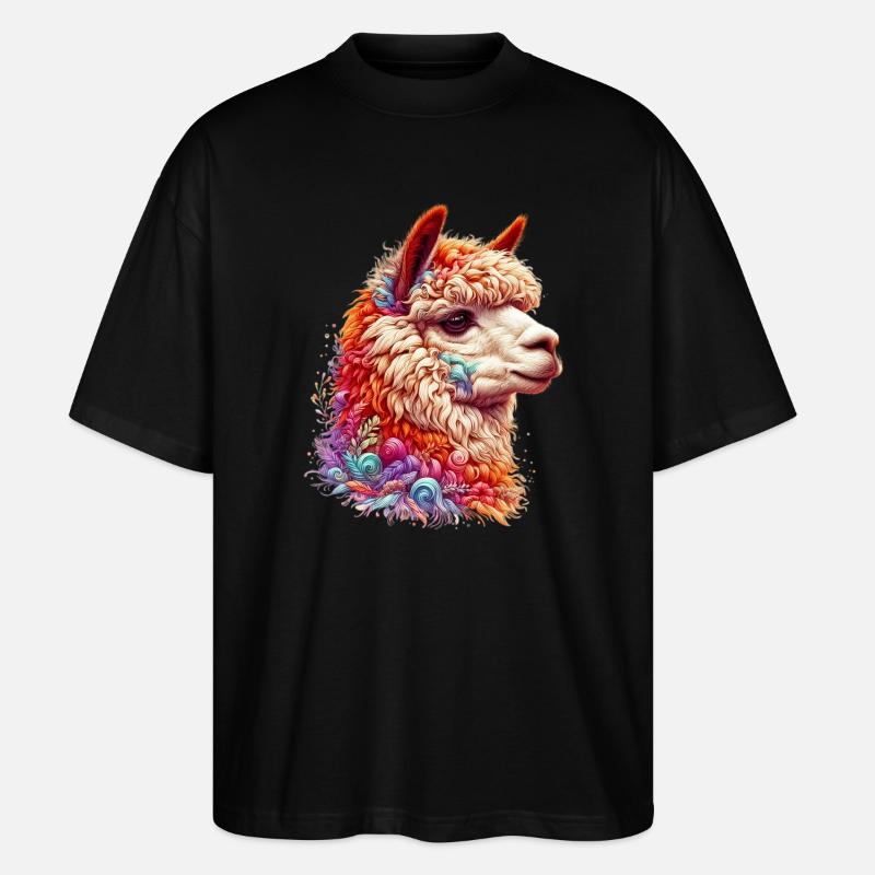 Alpaca - Stanley/Stella Oversized Unisex Organic T-shirt Blaster 2.0 - black