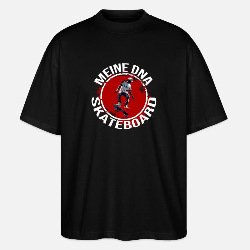 Meine DNA - Skateboard - Stanley/Stella Oversized Unisex Bio T-Shirt Blaster 2.0 - Schwarz