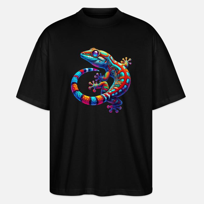 Gecko - Stanley/Stella Oversized Unisex Organic T-shirt Blaster 2.0 - black