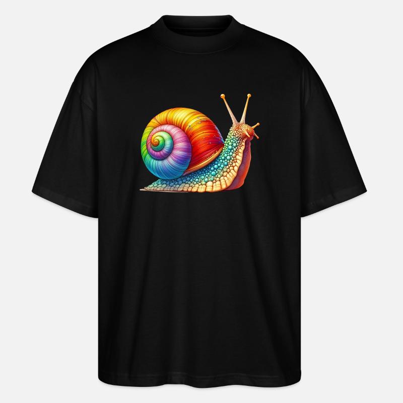 Escargot - T-shirt bio Blaster 2.0 coupe oversize Stanley/Stella Unisexe - noir