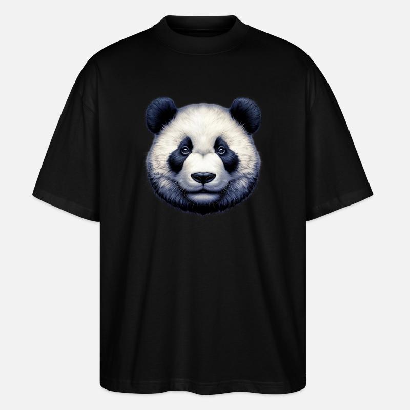Panda - Stanley/Stella Oversized Unisex Bio T-Shirt Blaster 2.0 - Schwarz