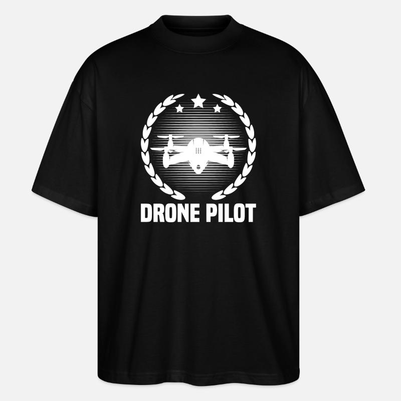 Drohnen-Pilot - Stanley/Stella Oversized Unisex Bio T-Shirt Blaster 2.0 - Schwarz