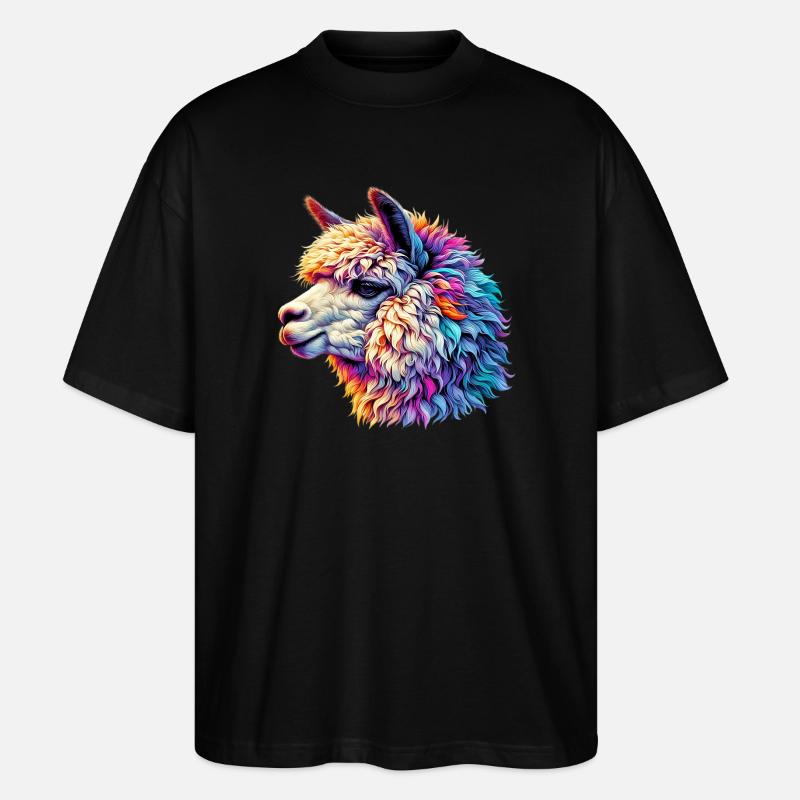 Alpaca - Stanley/Stella Oversized Unisex Organic T-shirt Blaster 2.0 - black