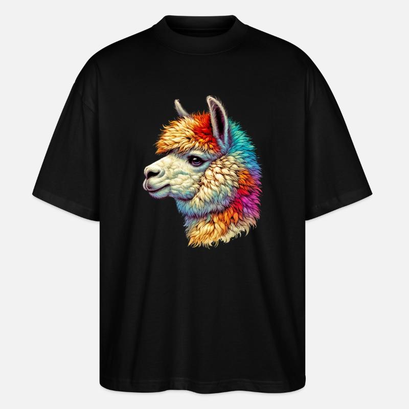 Alpaca - Stanley/Stella Oversized Unisex Organic T-shirt Blaster 2.0 - black