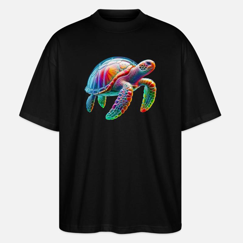 Tortue - T-shirt bio Blaster 2.0 coupe oversize Stanley/Stella Unisexe - noir