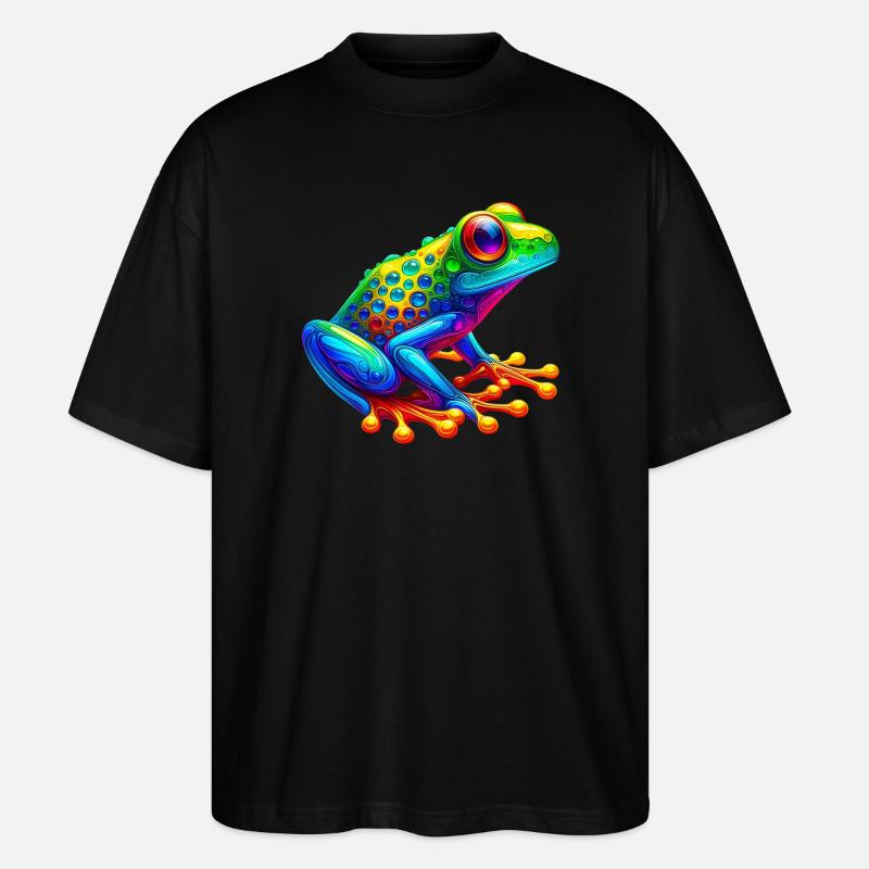 Frosch - Stanley/Stella Oversized Unisex Bio T-Shirt Blaster 2.0 - Schwarz