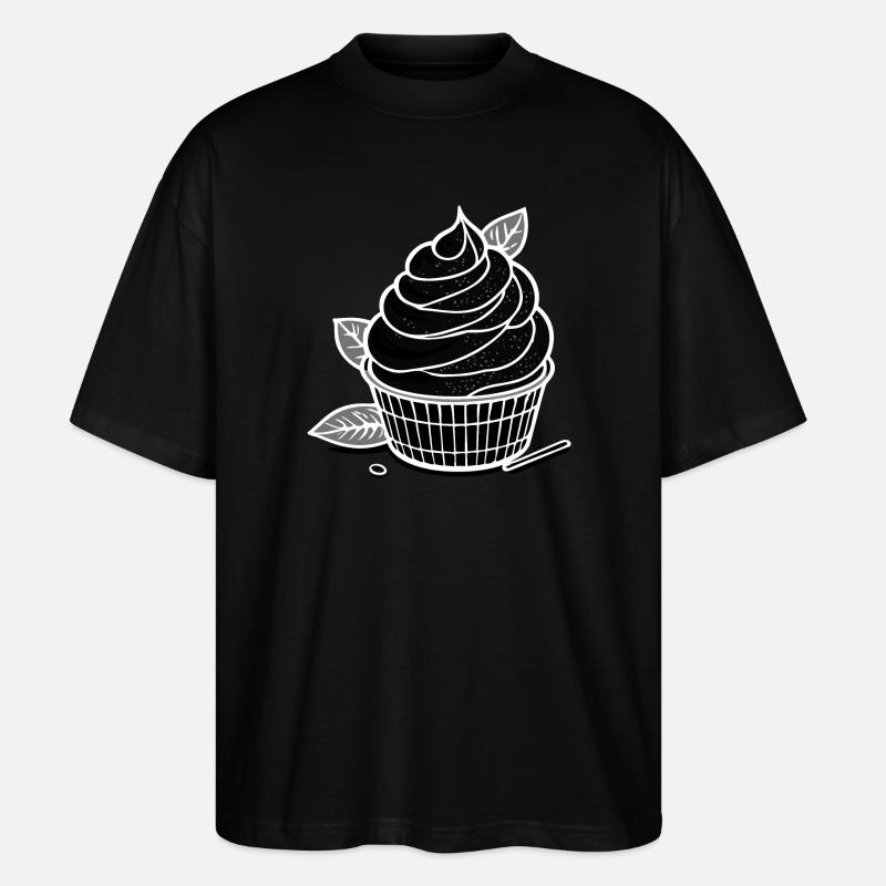 Matcha IceCream - Stanley/Stella Oversized Unisex Bio T-Shirt Blaster 2.0 - Schwarz