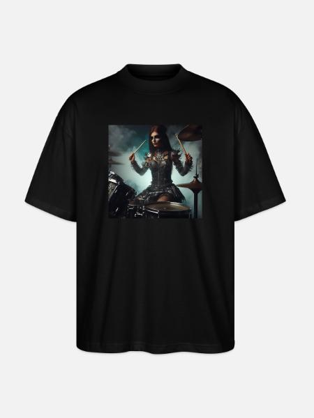 Batteuse - T-shirt bio Blaster 2.0 coupe oversize Stanley/Stella Unisexe - noir