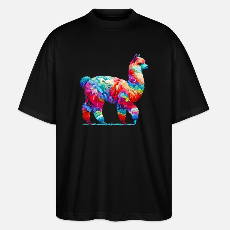 Alpaca - Stanley/Stella Oversized Unisex Organic T-shirt Blaster 2.0 - black