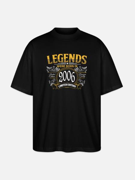 Legenden wurden 2006 geboren - Stanley/Stella Oversized Unisex Bio T-Shirt Blaster 2.0 - Schwarz