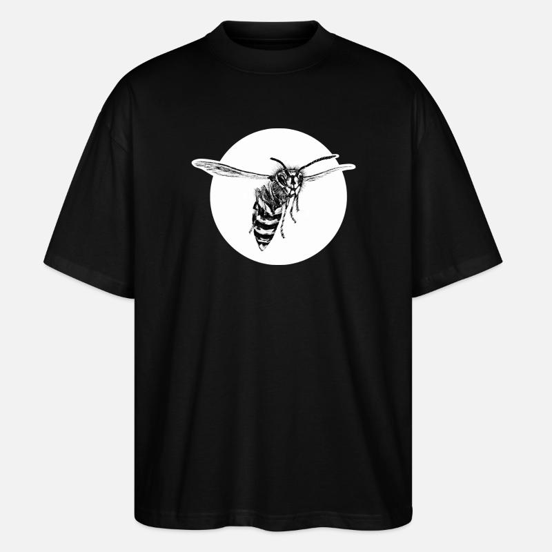 Wespe - Biene - Insekt - Stanley/Stella Oversized Unisex Bio T-Shirt Blaster 2.0 - Schwarz