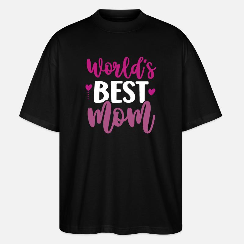 Die beste Mutter der Welt - Stanley/Stella Oversized Unisex Bio T-Shirt Blaster 2.0 - Schwarz
