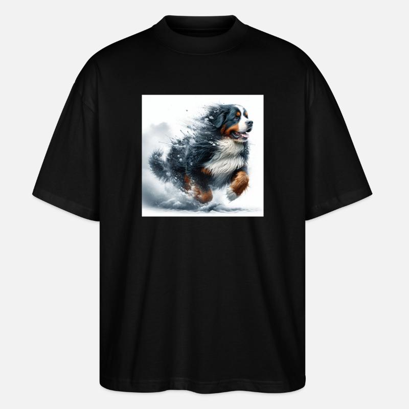 Berner Sennenhund - Stanley/Stella Oversized Unisex Bio T-Shirt Blaster 2.0 - Schwarz