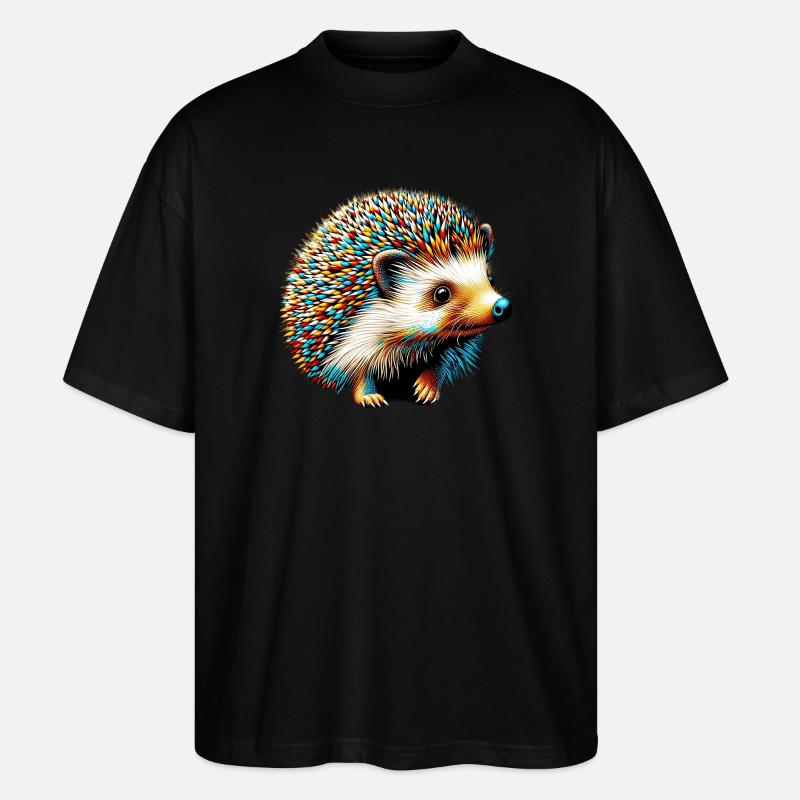 Hérisson - T-shirt bio Blaster 2.0 coupe oversize Stanley/Stella Unisexe - noir