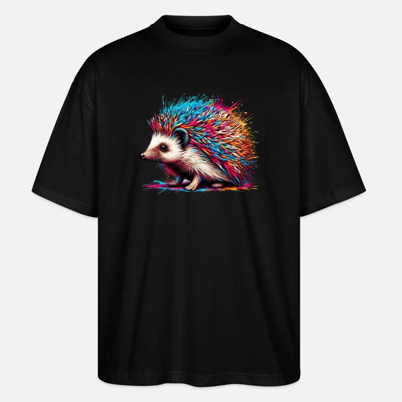 Igel - Stanley/Stella Oversized Unisex Bio T-Shirt Blaster 2.0 - Schwarz