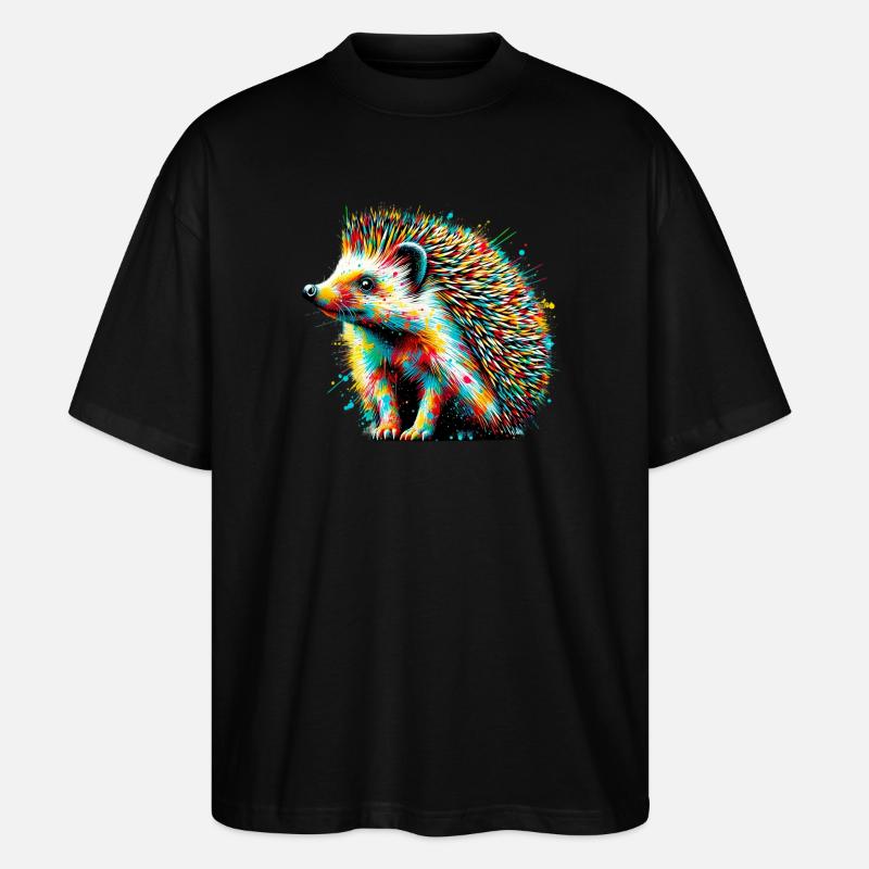 Igel - Stanley/Stella Oversized Unisex Bio T-Shirt Blaster 2.0 - Schwarz