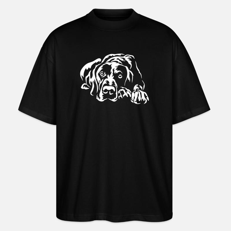 Deutsch Kurzhaar "Black Edition" - Stanley/Stella Oversized Unisex Bio T-Shirt Blaster 2.0 - Schwarz