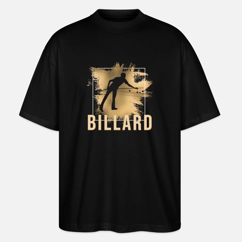Billard - Stanley/Stella Oversized Unisex Bio T-Shirt Blaster 2.0 - Schwarz