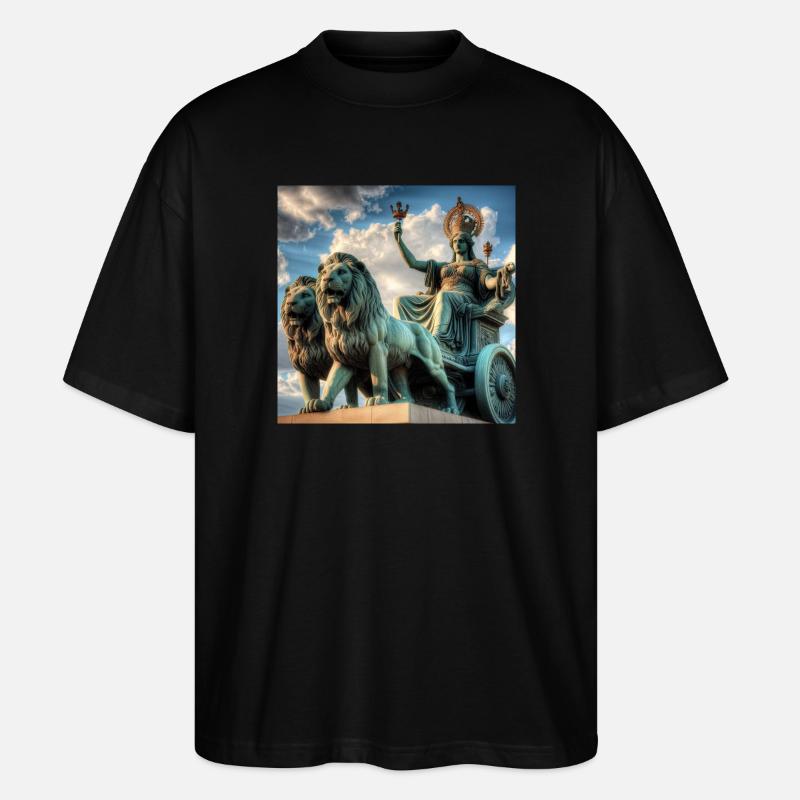 Göttin Kybele - Stanley/Stella Oversized Unisex Bio T-Shirt Blaster 2.0 - Schwarz