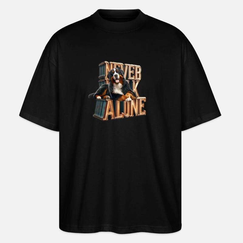 Berner Sennenhund - Stanley/Stella Oversized Unisex Bio T-Shirt Blaster 2.0 - Schwarz