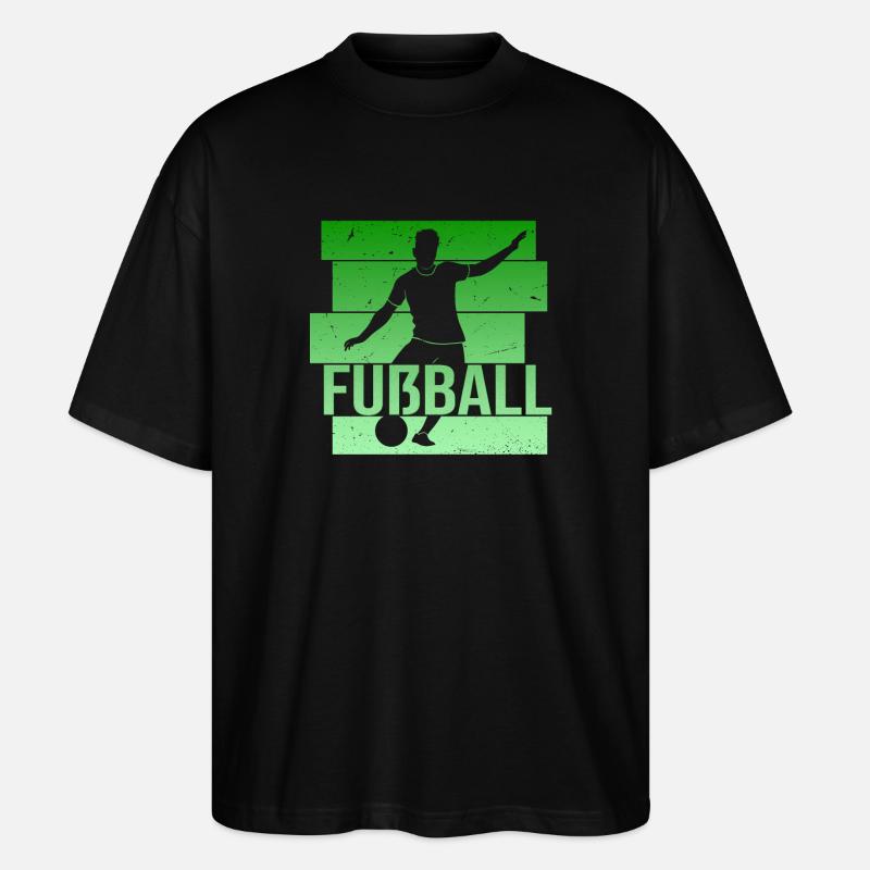 Fußball - Stanley/Stella Oversized Unisex Bio T-Shirt Blaster 2.0 - Schwarz