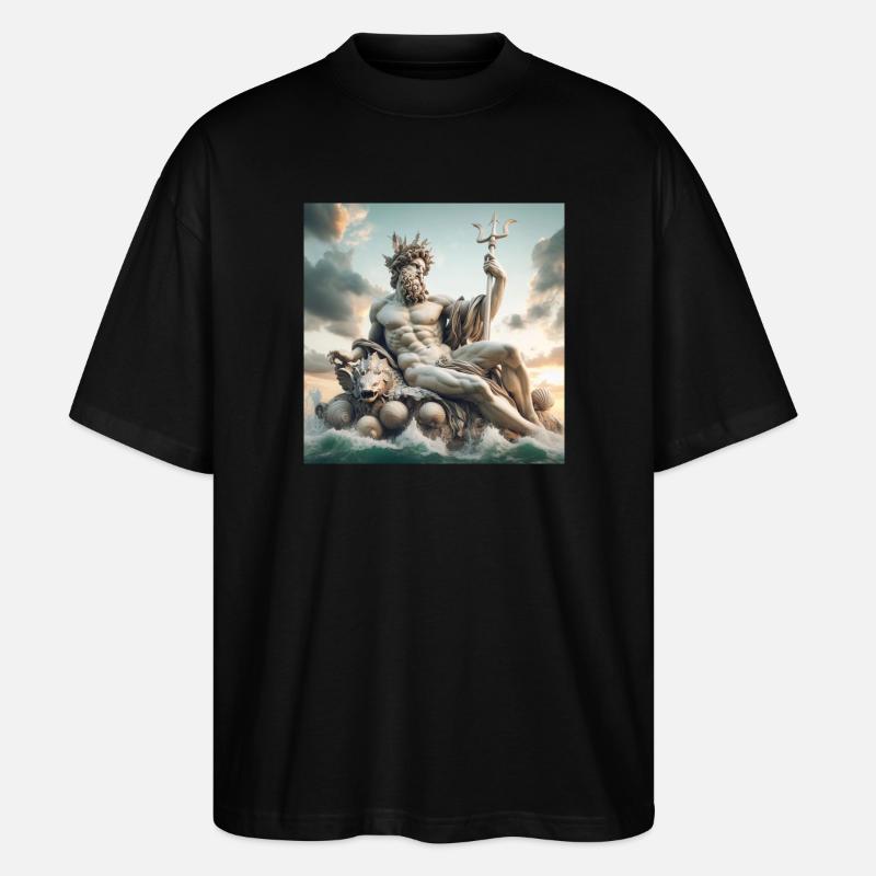 Poseidon - Stanley/Stella Oversized Unisex Bio T-Shirt Blaster 2.0 - Schwarz