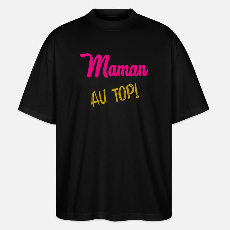 MAMA - Stanley/Stella Oversized Unisex Bio T-Shirt Blaster 2.0 - Schwarz