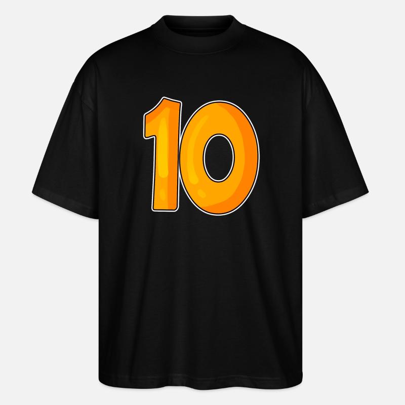 Dix numéros 10 Nombre - T-shirt bio Blaster 2.0 coupe oversize Stanley/Stella Unisexe - noir