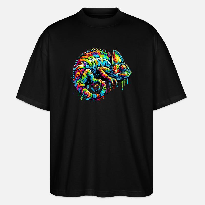 Chameleon - Stanley/Stella Oversized Unisex Organic T-shirt Blaster 2.0 - black