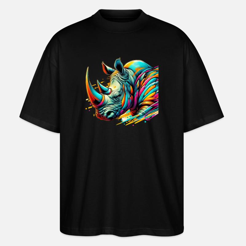 Nashorn - Stanley/Stella Oversized Unisex Bio T-Shirt Blaster 2.0 - Schwarz