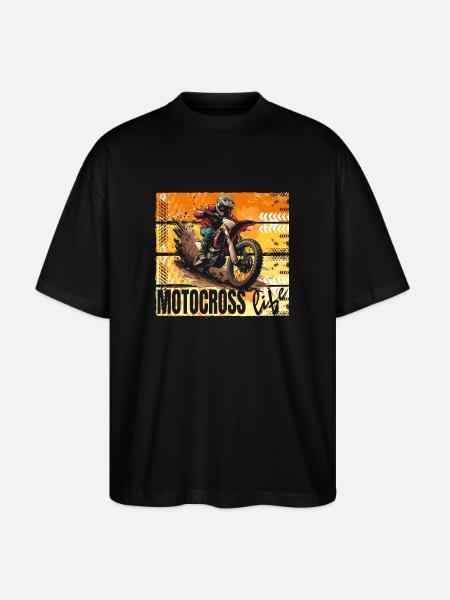 Motocross Life - Stanley/Stella Oversized Unisex Bio T-Shirt Blaster 2.0 - Schwarz