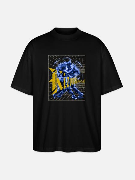 Kizomba Social Perspective Urban Kiz - Stanley/Stella Oversized Unisex Organic T-shirt Blaster 2.0 - black