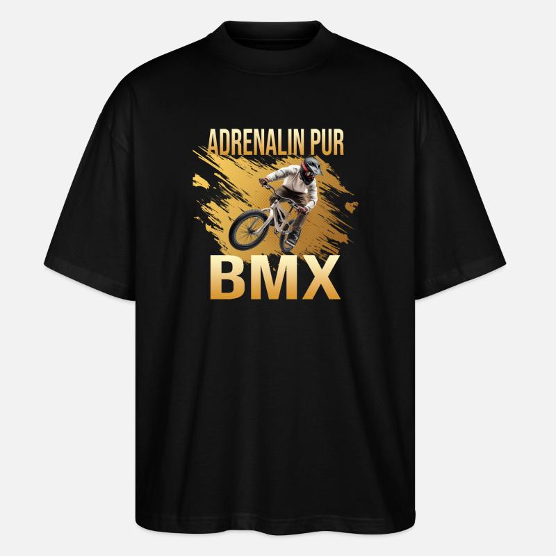 Adrenalin pur - Stanley/Stella Oversized Unisex Bio T-Shirt Blaster 2.0 - Schwarz
