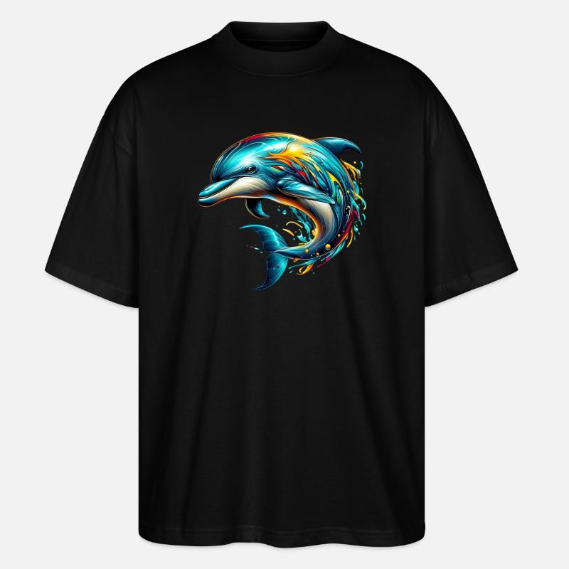 Dauphin - T-shirt bio Blaster 2.0 coupe oversize Stanley/Stella Unisexe - noir