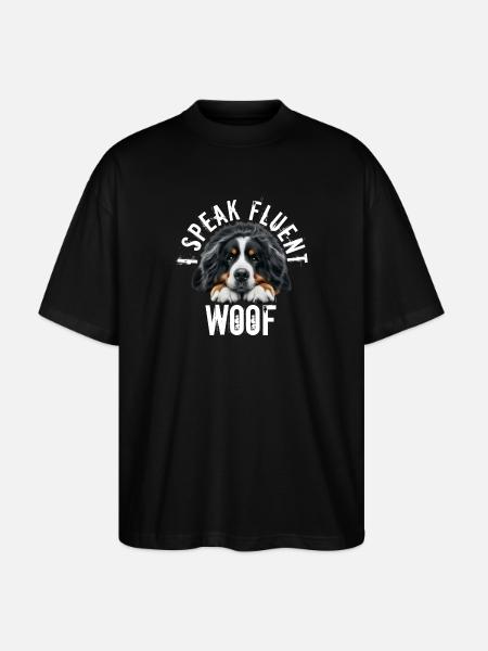 Bouvier bernois - T-shirt bio Blaster 2.0 coupe oversize Stanley/Stella Unisexe - noir