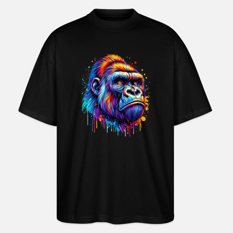Gorilla - Stanley/Stella Oversized Unisex Bio T-Shirt Blaster 2.0 - Schwarz