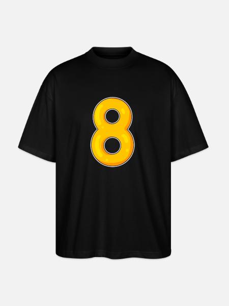 8 Yellow - Stanley/Stella Oversized Unisex Organic T-shirt Blaster 2.0 - black