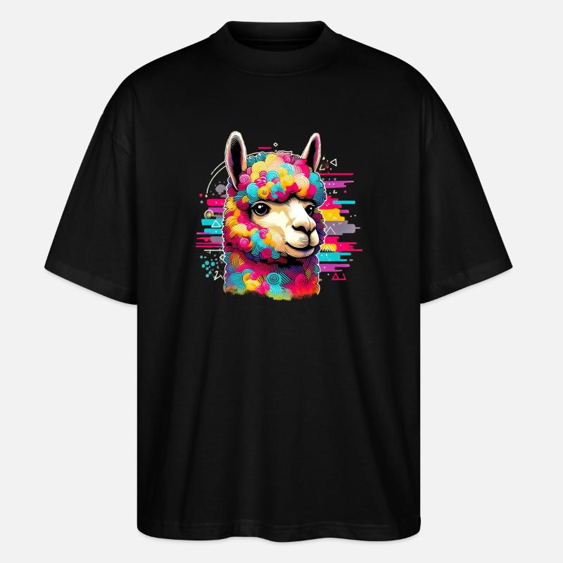 Alpaga - T-shirt bio Blaster 2.0 coupe oversize Stanley/Stella Unisexe - noir