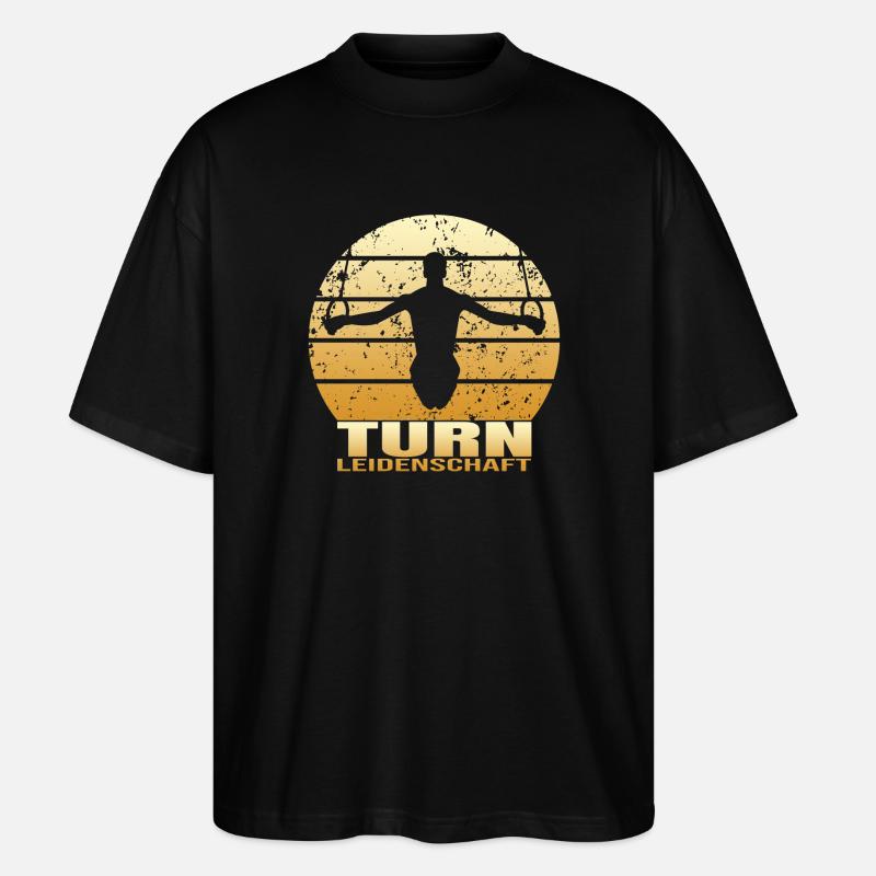 Turn Leidenschaft - Stanley/Stella Oversized Unisex Bio T-Shirt Blaster 2.0 - Schwarz