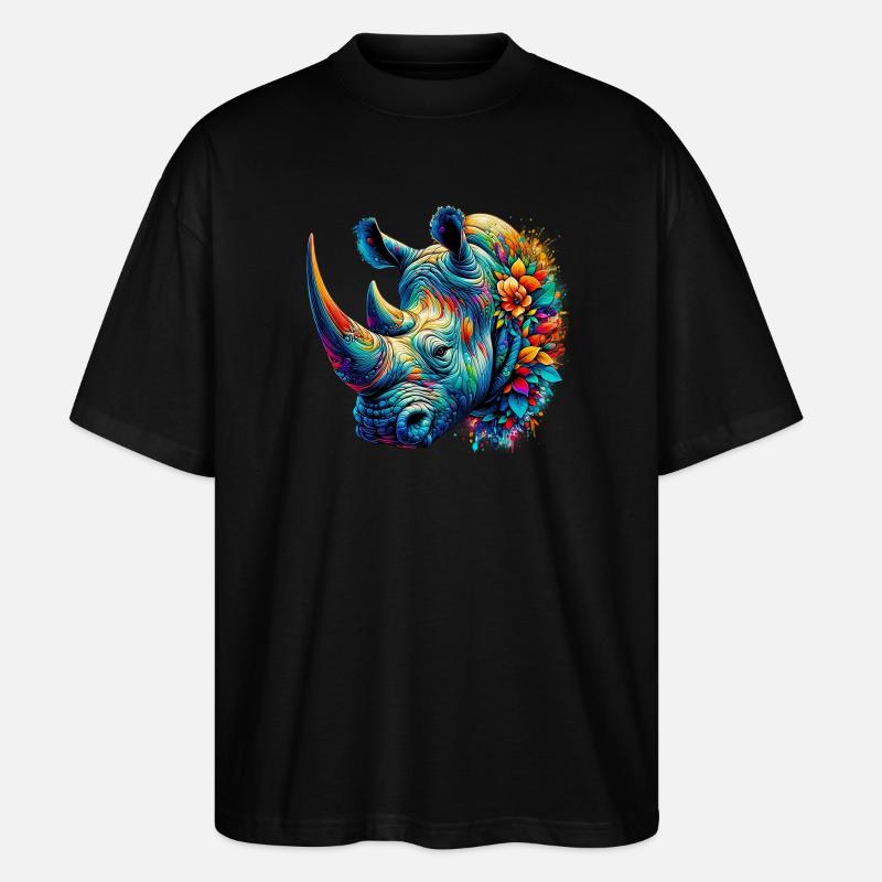 Nashorn - Stanley/Stella Oversized Unisex Bio T-Shirt Blaster 2.0 - Schwarz