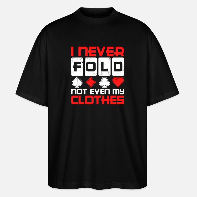Gewinnen Casino Profispieler Statement Poker - Stanley/Stella Oversized Unisex Bio T-Shirt Blaster 2.0 - Schwarz