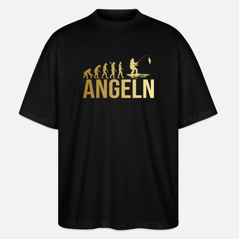 Evolution Angeln - Stanley/Stella Oversized Unisex Bio T-Shirt Blaster 2.0 - Schwarz