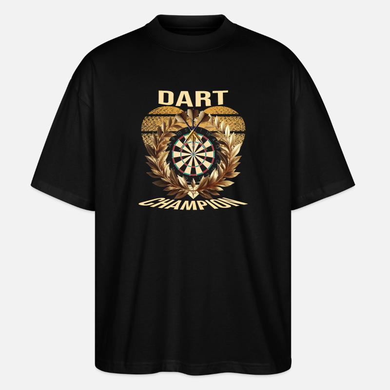 Dart Champion - Stanley/Stella Oversized Unisex Bio T-Shirt Blaster 2.0 - Schwarz