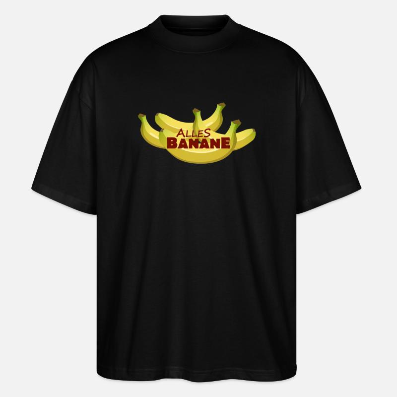 ALLES BANANE - Stanley/Stella Oversized Unisex Bio T-Shirt Blaster 2.0 - Schwarz